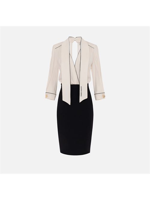 abito donna burro nero ELISABETTA FRANCHI | AB77151E2/E84